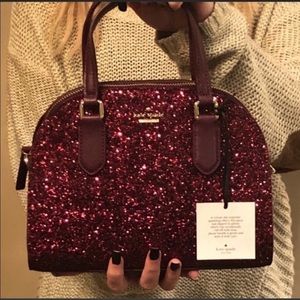 Kate Spade Sparkle Ruby Red handbag